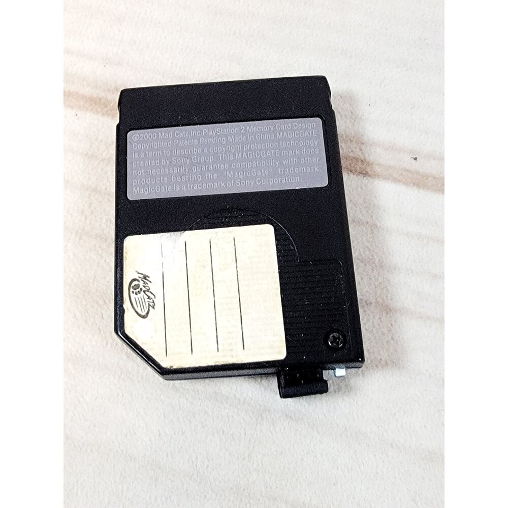 Mad Catz Sony Playstation 2 PS2 Clear Blue 8MB Memory Card Magic Gate TESTED - Picture 2 of 7